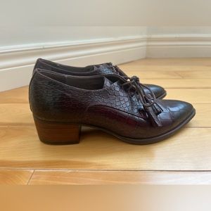 Pertini Leather Women’s Oxford Shoes - Size 7/37